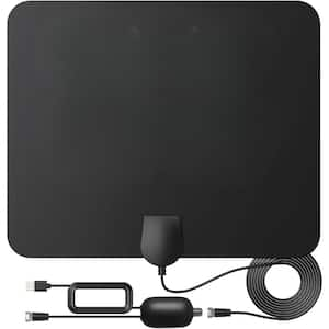 900 mile Reception Amplified UHF, VHF HDTV and 4K Digital Indoor Smart TV Antenna with Signal Amplifier 16ft Coax Cable