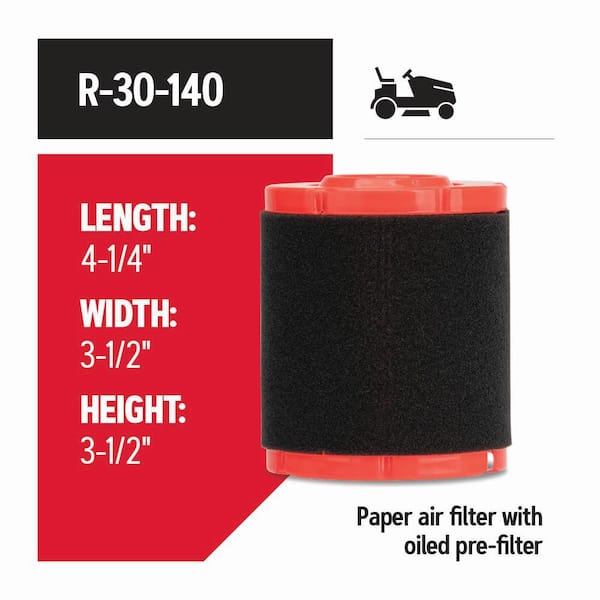 Air Filter for Riding Mowers, Fits MTD and Troy-Bilt Engine