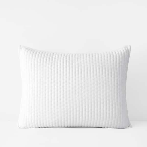 The Company Store Legends Paloma Cotton Textured Standard Sham in White
