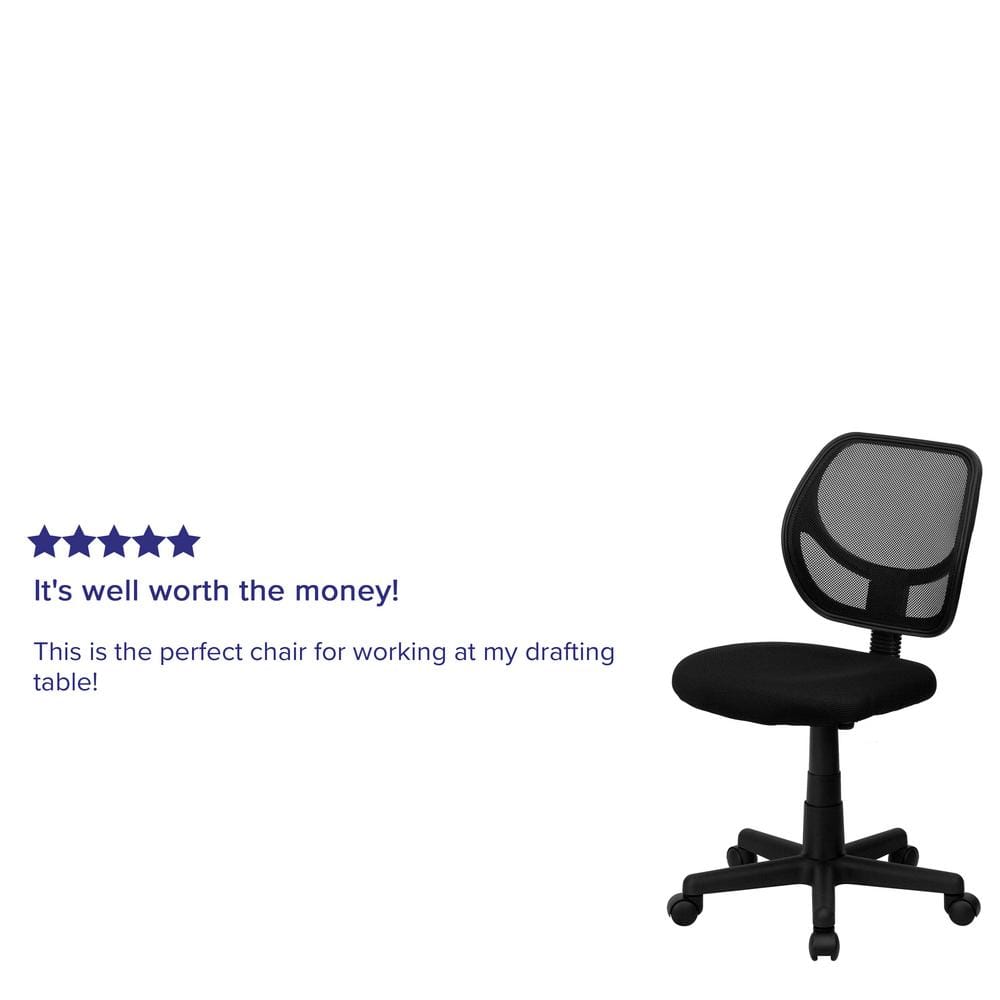 ErgoFlex 360 Black Mesh Swivel Mid-Back Task Chair
