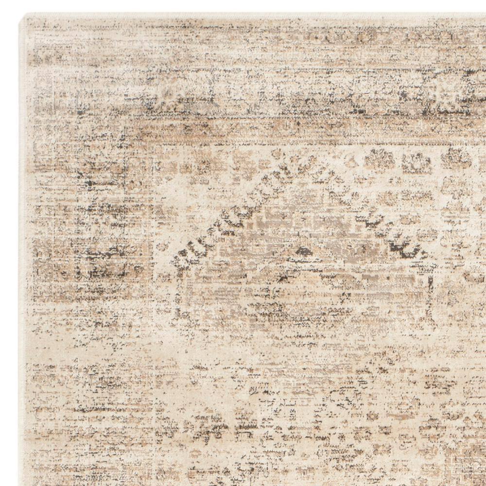 Gray Hand-Knotted Wool and Viscose Rectangular Rug 10' x 14'