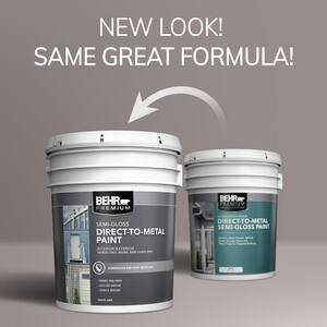 5 gal. White Semi-Gloss Direct-to-Metal Interior/Exterior Paint