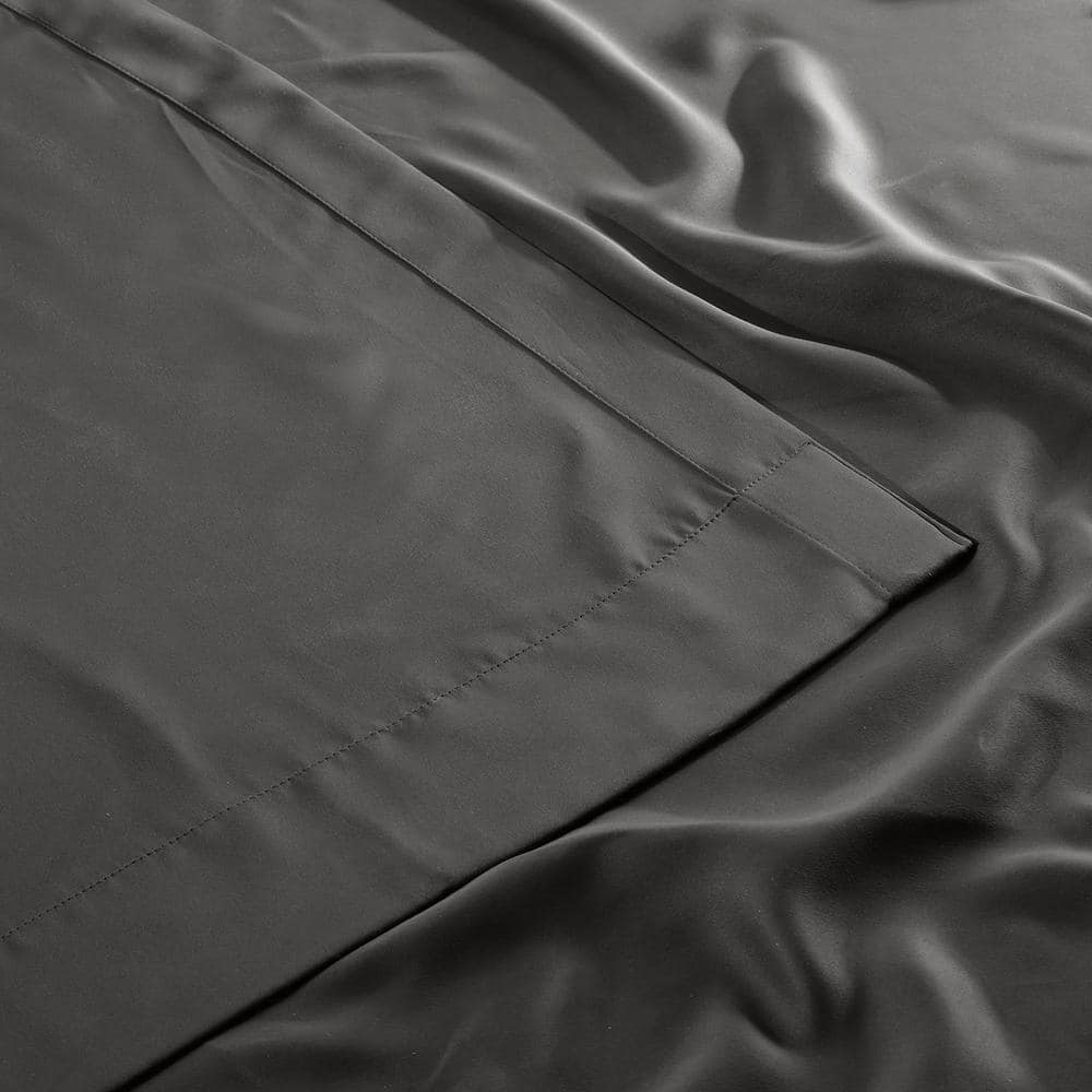 Anthracite Grey Doublewide Blackout Polyester Curtain Panel 100" x 108"