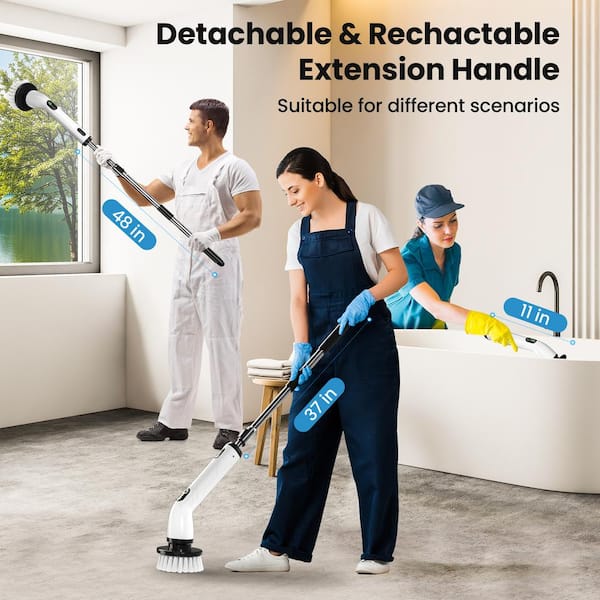 keimi Waterproof Rechargeable Power Scrubber, Cleaning Electric