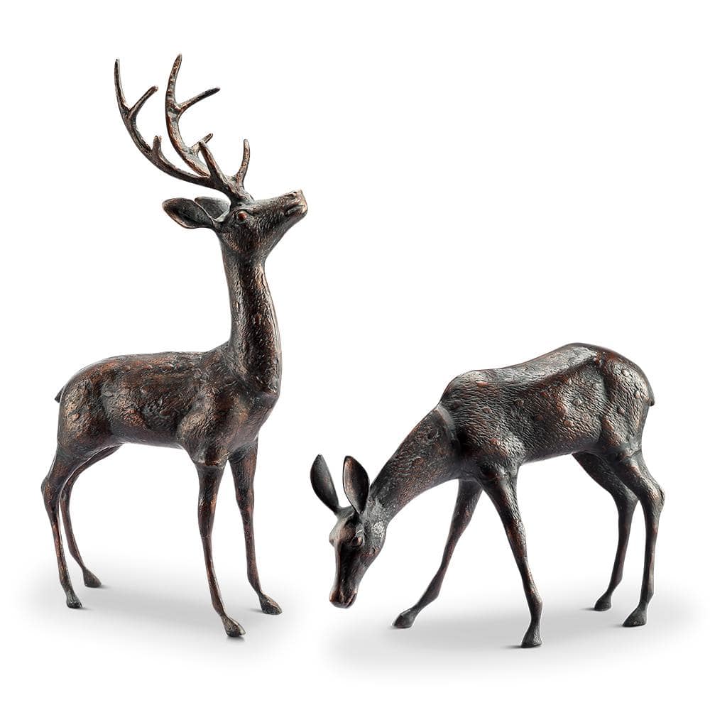 Meadow Wanderers Pair Garden Statue