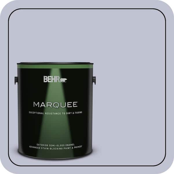 BEHR MARQUEE 1 gal. #S560-2 Lavender Honor Semi-Gloss Enamel Exterior Paint & Primer
