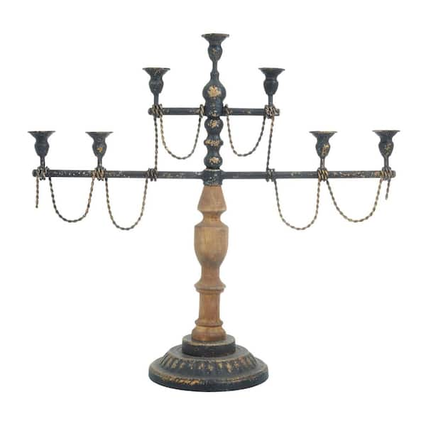 Bobuluo Metal Candelabra Retro Candlestick Holder Candle Stand