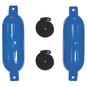 BoatTector Inflatable Fender Value 2-Pack - 6.5 in. x 22 in., Blue