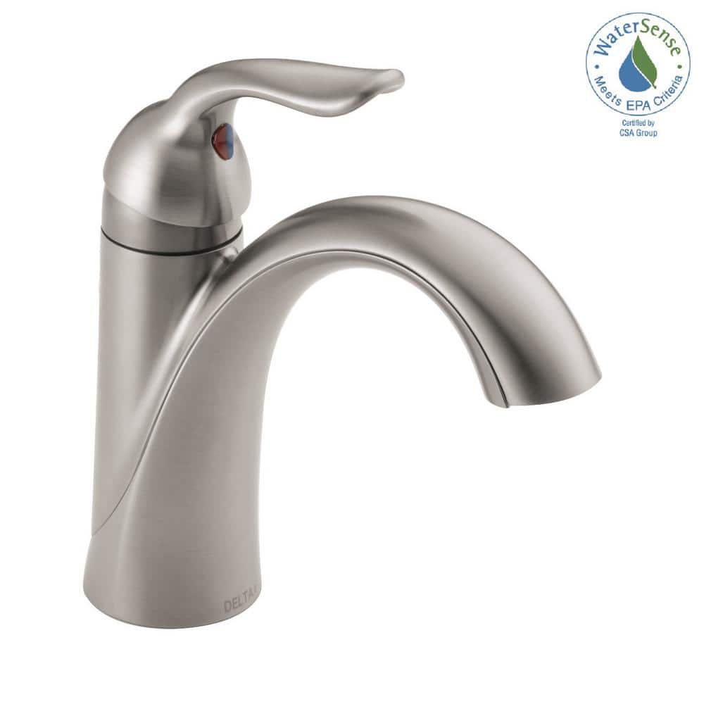 Modern Stainless Steel Single Hole Bathroom Faucet with ADA Compliance