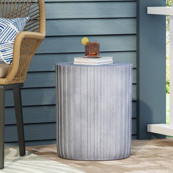 Blue stone side table discount