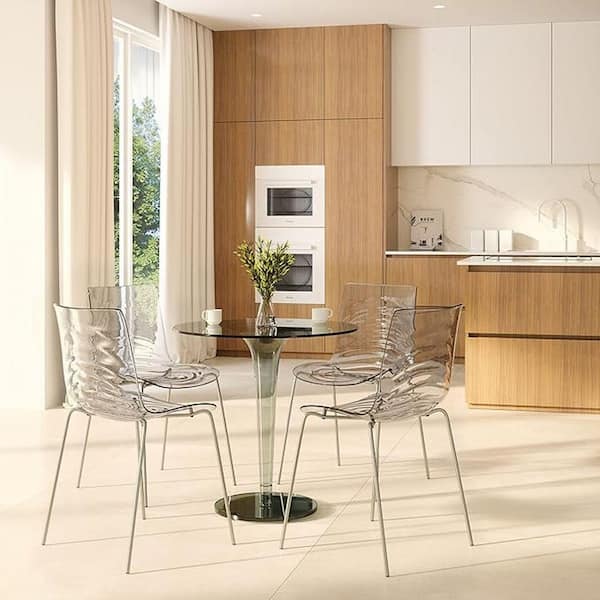 HOME IMPORTS EMPORIUM Lavender Color Plastic Side Chair