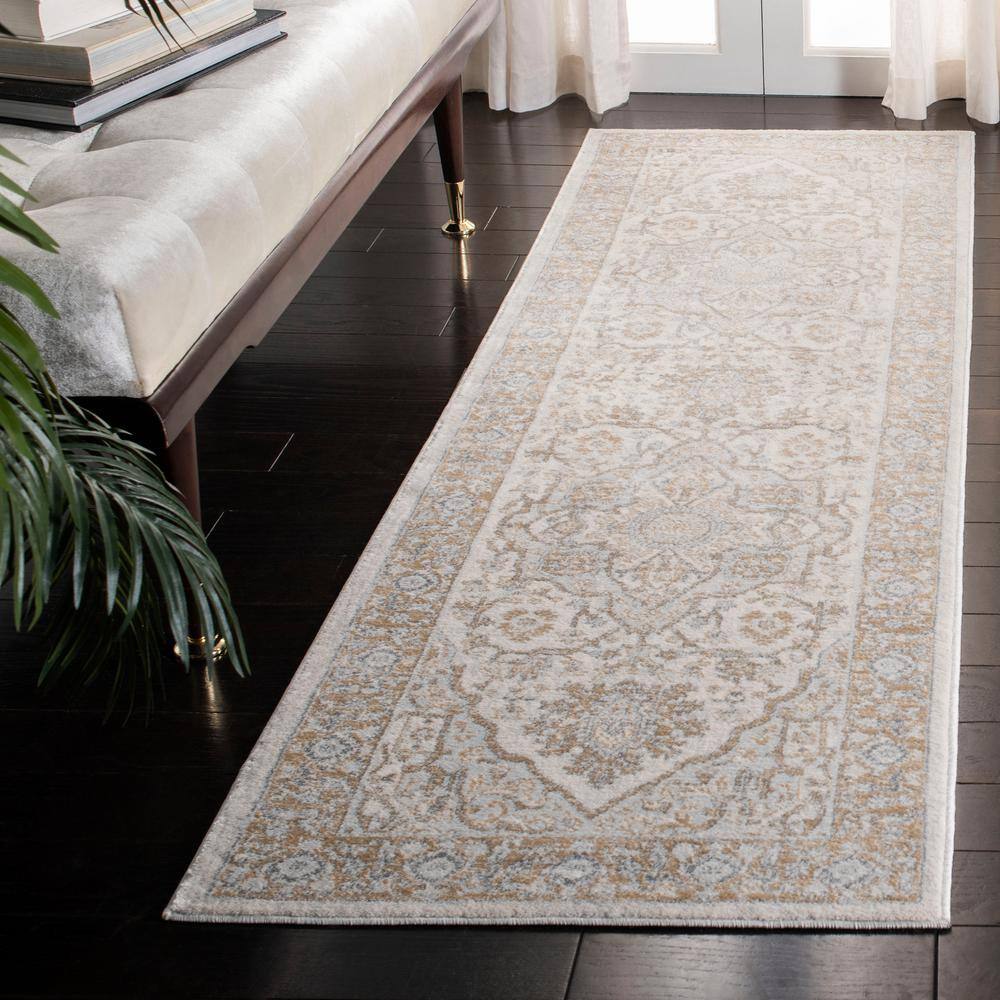 Isabella 2 ft. x 9 ft. Cream/Beige Medallion Border Runner Rug price history on PriceWatchPro