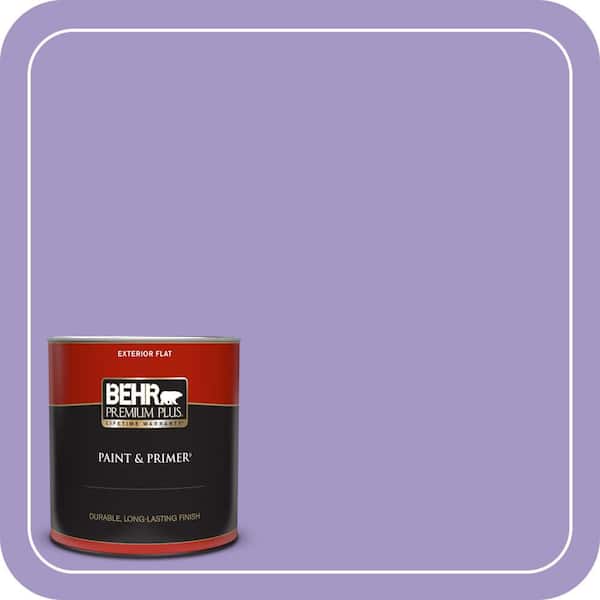 BEHR PREMIUM PLUS 1 qt. #640B-5 Bloomsberry Flat Exterior Paint & Primer