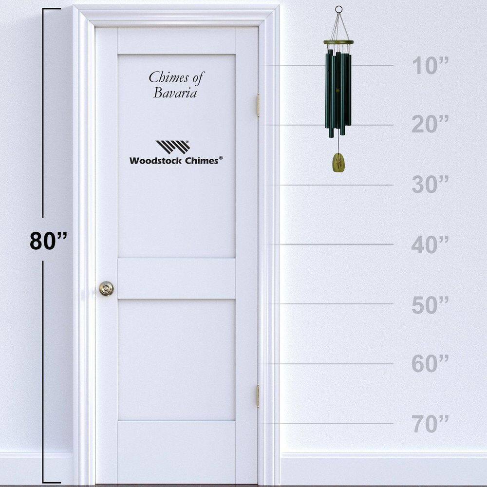 Green Ash Wood and Aluminum Bavaria Wind Chime