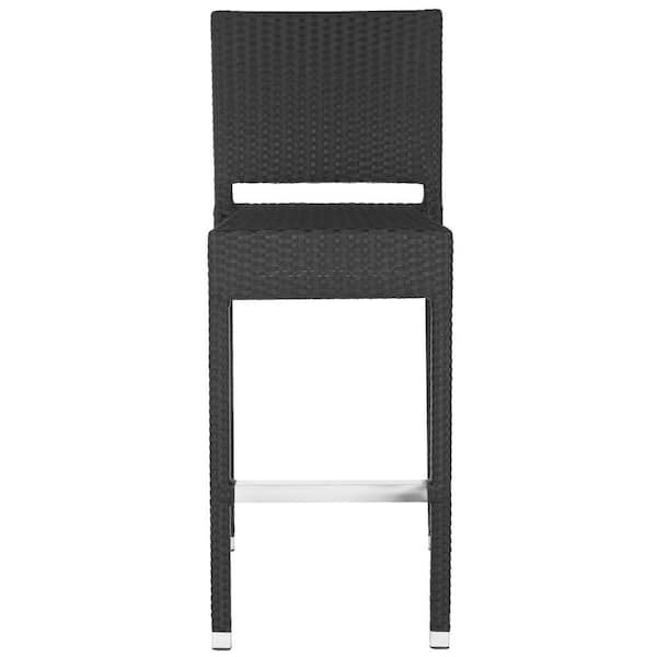 SAFAVIEH Bethel 29.5 in. Black Bar Stool