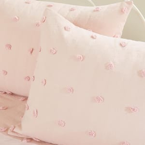 Maize 5-Piece Pink Daybed Cotton Jacquard Daybed Set