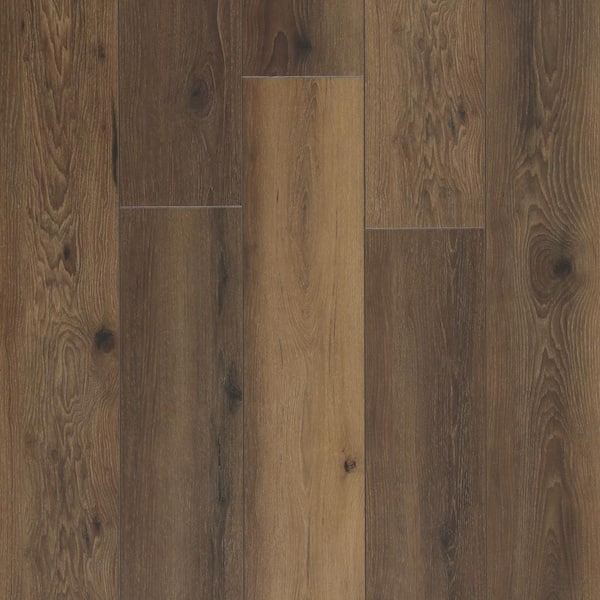 Dekorman Mansion Caramel EIR 12 mm T x 7.7 in. W Uniclic HDF AC4 Waterproof Laminate Wood Flooring (15.9 sq. ft. /Case)