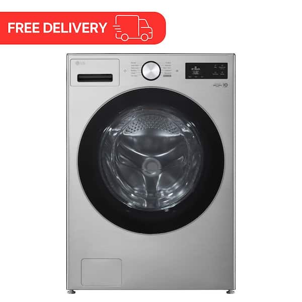 5.0 cu. ft. Mega Capacity Smart Front Load Washer with TurboWash 360 and AI DD Built-in Intelligence in Graphite Steel