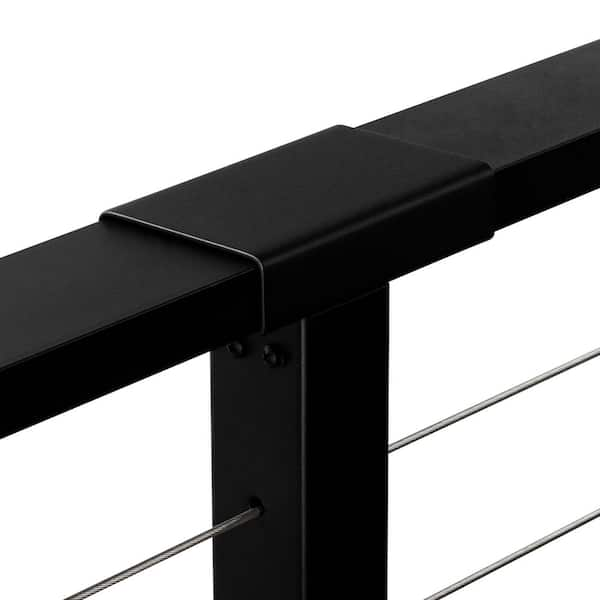 12 ft. Stair Cable Railing in Black