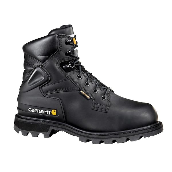 Carhartt Men's Waterproof 6'' Work Boots - Steel Toe - Black Size 15(W)