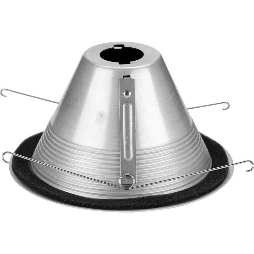 Black Aluminum 6-Inch Recessed Step Baffle Trim for Shallow Housing