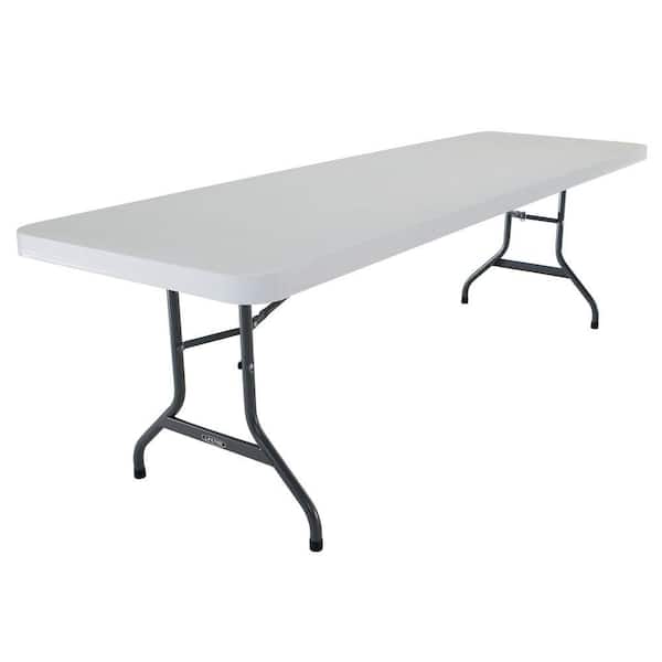 Lifetime 8 ft. Commercial White Granite Folding Table (21-Pack)