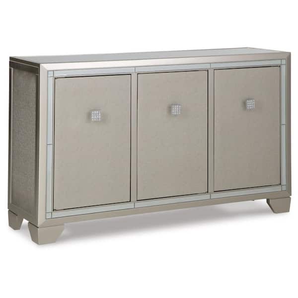 Chaseton Gray 34 in. Accent Cabinet with 2 Shelves