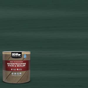 1 qt. #ST-114 Mountain Spruce Semi-Transparent Waterproofing Exterior Wood Stain and Sealer