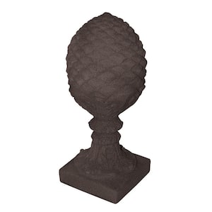 23 in. Bronze Color Pineapple Finial Lawn and Garden Statue
