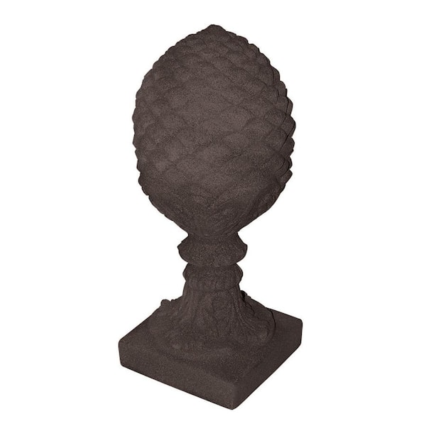 Emsco 23 in. Bronze Color Pineapple Finial Lawn and Garden Statue