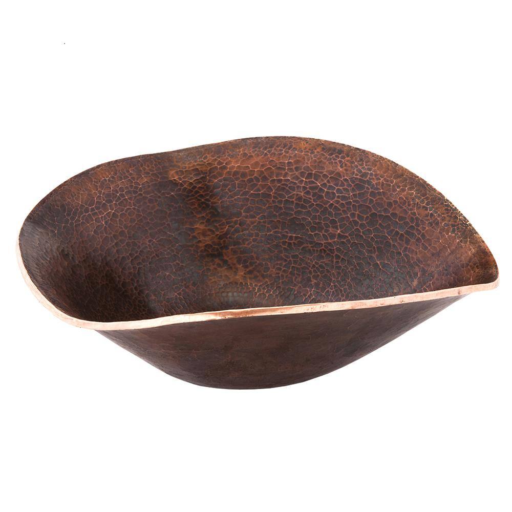 17" Hand Forged Oil Rubbed Bronze Copper Vessel Sink