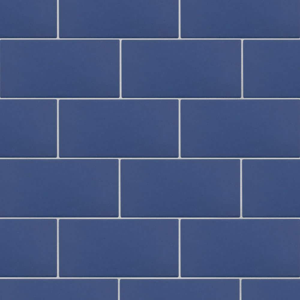 Merola Tile Piscina Brick Matte Cobalto 95/8 in. x 191/2 in