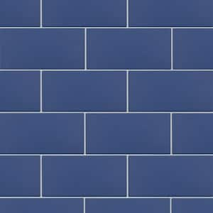 Piscina Brick Matte Cobalto 9-5/8 in. x 19-1/2 in. Porcelain Floor and Wall Tile (10.64 Sq. Ft./Case)