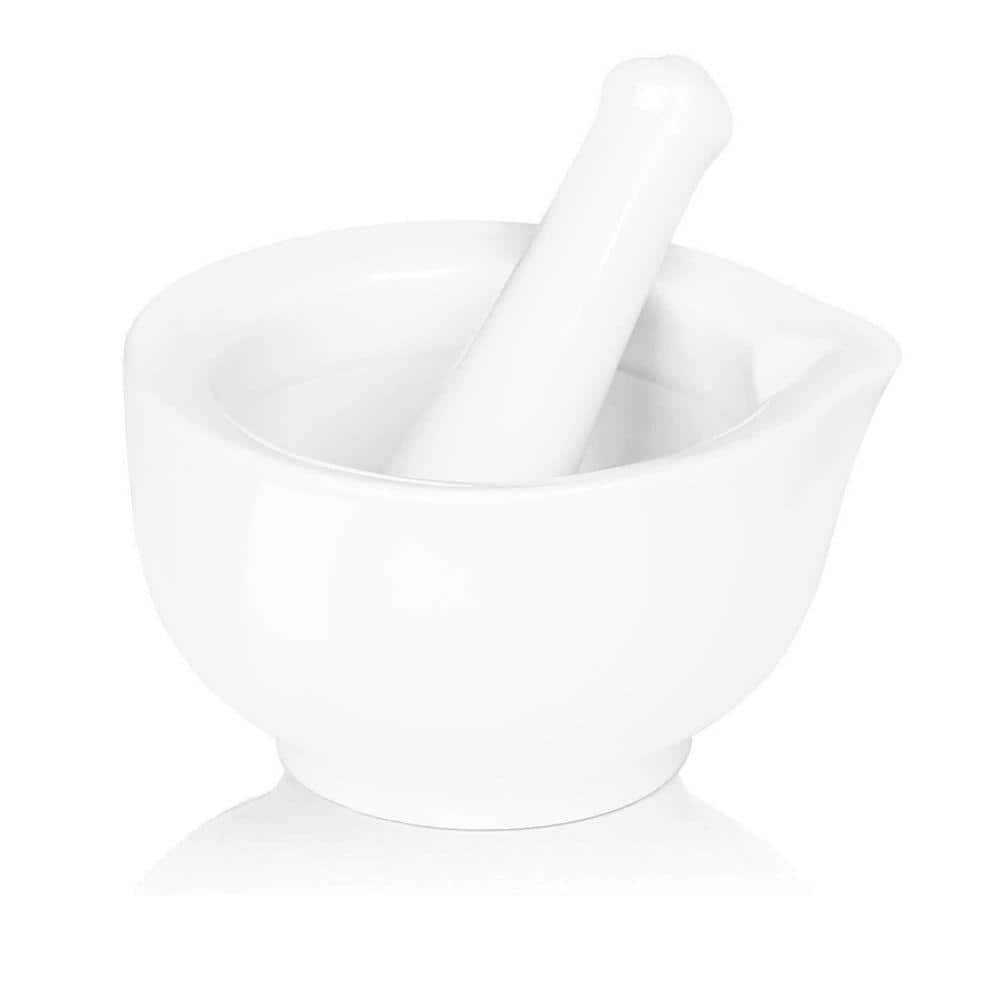ハーディ ホワイトルースターデカンター Lynzavix Porcelain Herb Grinder Set White Compact Mortar Pestle