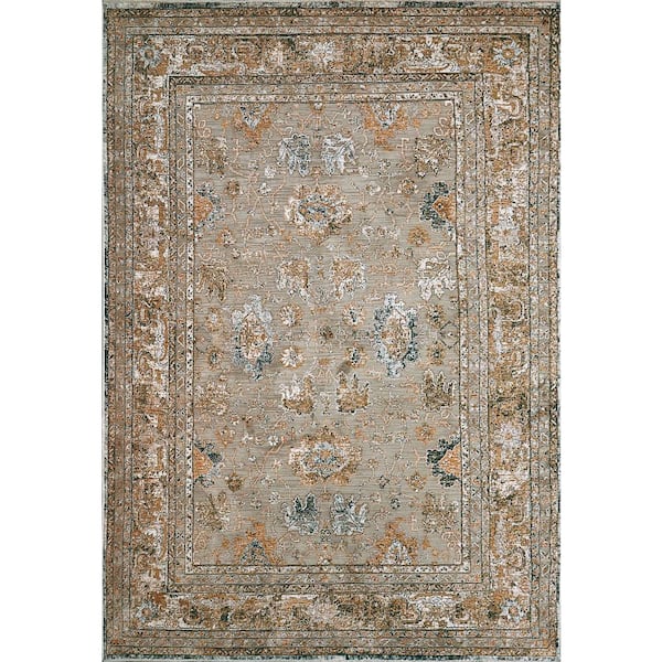 Dynamic Rugs Cullen 9 ft. X 12 ft. 6 in. Taupe/Brown Oriental Indoor Area Rug