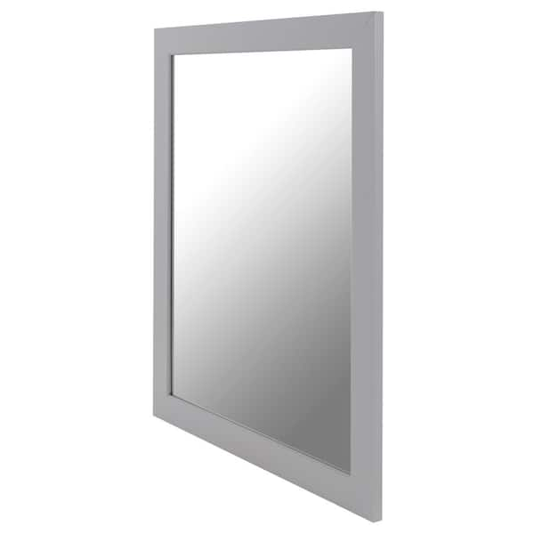 Home Decorators Collection Rockleigh 24.00 in. W x 32.00 in. H Framed  Rectangular Bathroom Vanity Mirror in Pebble Grey Rockleigh SMR-P - The  Home Depot