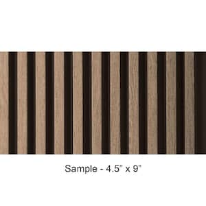 Take Home Sample - Medium Slats 1/2 in. x 0.375 ft. x 0.75 ft. Ash Gray Glue-Up Foam Wood Wall Panel(1-Piece/Pack)