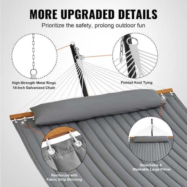 VEVOR 2-Person Hammock with Stand Included Heavy Duty 480lb VEVOR 2-Person Hammock with Stand Included Heavy Duty 480lb
