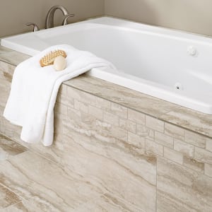 Vettuno Bisque 12 in. x 12 in. Glazed Porcelain Brick Joint Mosaic Tile (10.4 sq. ft./Case)