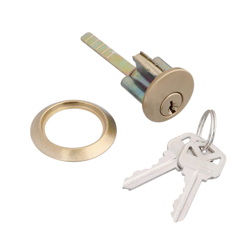 Brushed Brass Diecast Single Cylinder Deadbolt