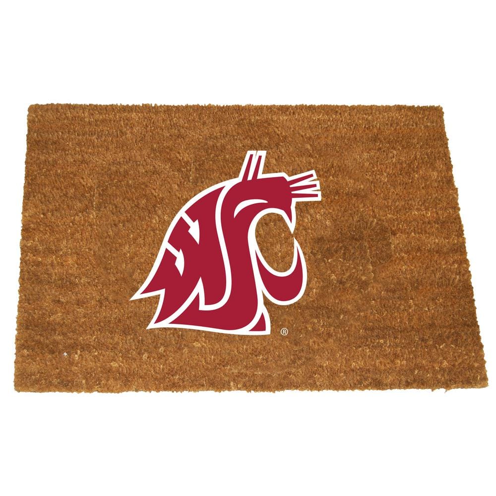 Washington St Brown 29.5 in. x 19.5 in. Coir Fiber Colored Logo Door Mat price history on PriceWatchPro