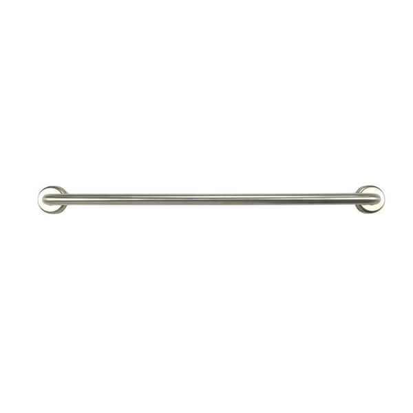 36 in. x 1.25 in. Concealed Screw Twist Fit Cover Grab Bar with EZ Clean Rubber Nubby Grips