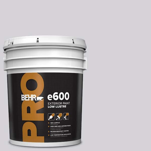 BEHR PRO 5 gal. #N100-2 Etude Lilac Low Luster Exterior Paint