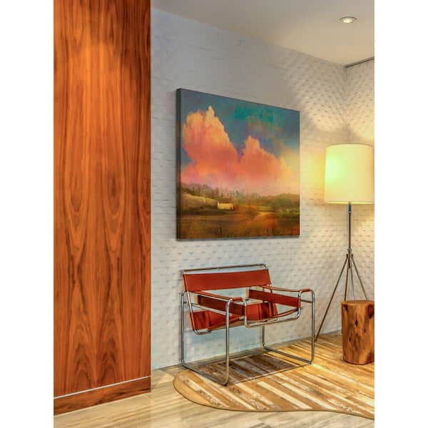 Unbranded 48 in. H x 48 in. W "Pastoral Sunset" by Chris Vest Printed Canvas Wall Art