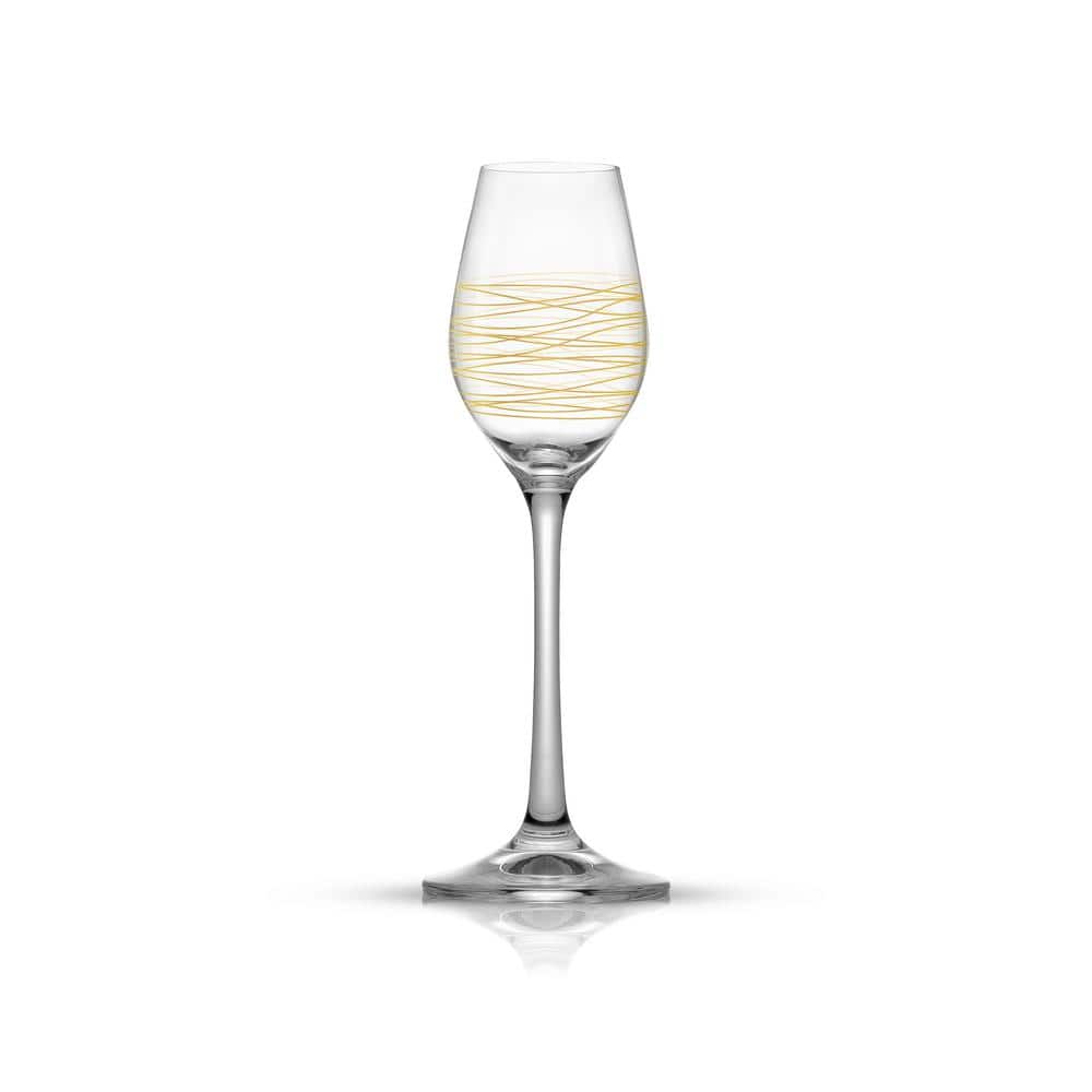 JoyJolt Saga Crystal Liquor Glasses - Cordial Glasses Made in Europe - 1.5  oz / 50 ml Absinthe Glass…See more JoyJolt Saga Crystal Liquor Glasses 