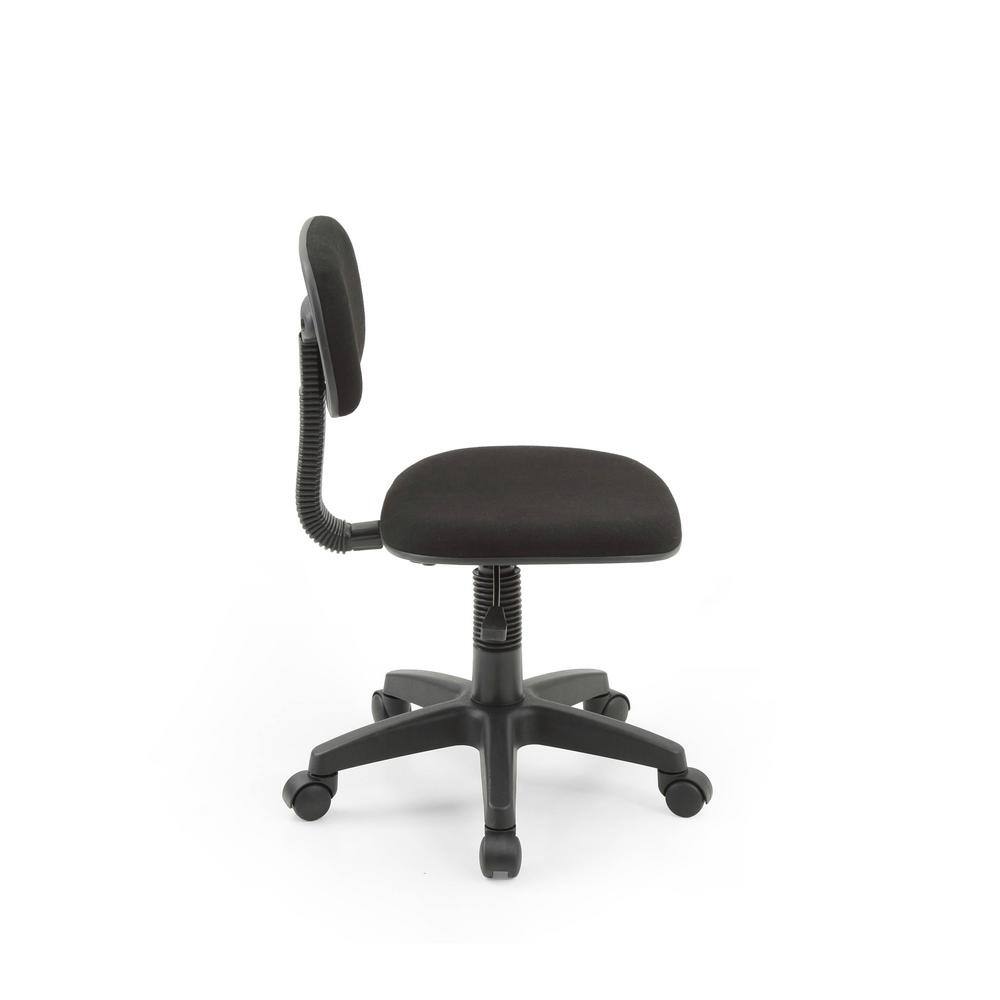 ErgoFlex Black Fabric and Metal Adjustable Swivel Task Chair