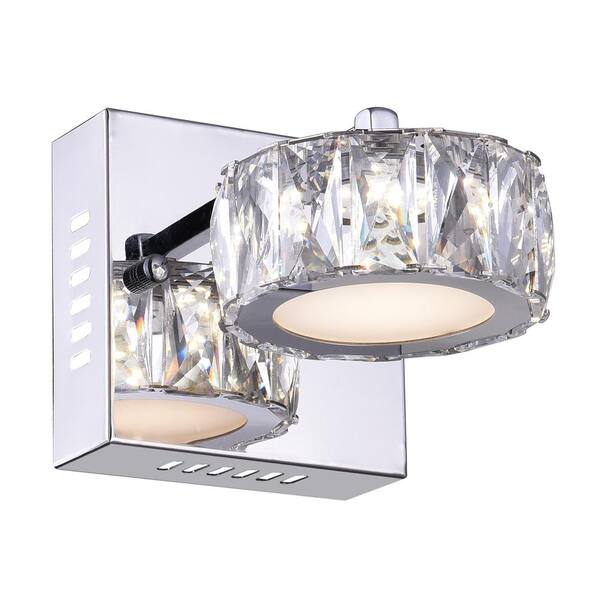 CWI Lighting Milan LED Bathroom Sconce With Chrome Finish 5625W5ST ...
