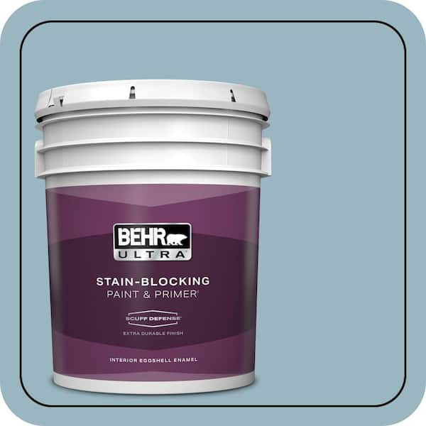 BEHR ULTRA 5 gal. #S470-3 Peaceful Blue Extra Durable Eggshell Enamel Interior Paint & Primer