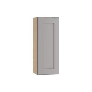 Washington Veiled Gray Plywood Shaker Assembled Wall Kitchen Cabinet Soft Close 15 in W x 12 in D x 30 in H