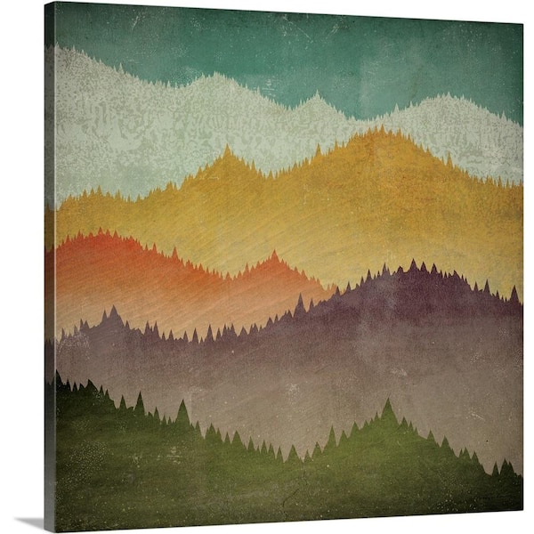 GreatBigCanvas Mountain View by Ryan Fowler Canvas Wall Art  1421089_24_24x24 - The Home Depot